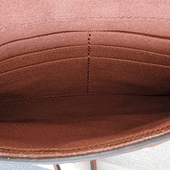 Vintage Frye Ring Crossbody Wallet Brown Cognac - Picture 6 of 7